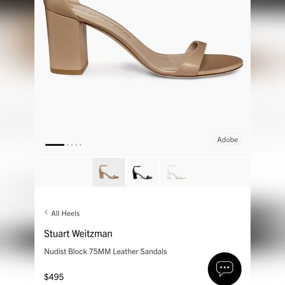 Stuart Weitzman Nudist Block 75MM patent Leather Sandals size 39.5 M - Picture 7 of 12